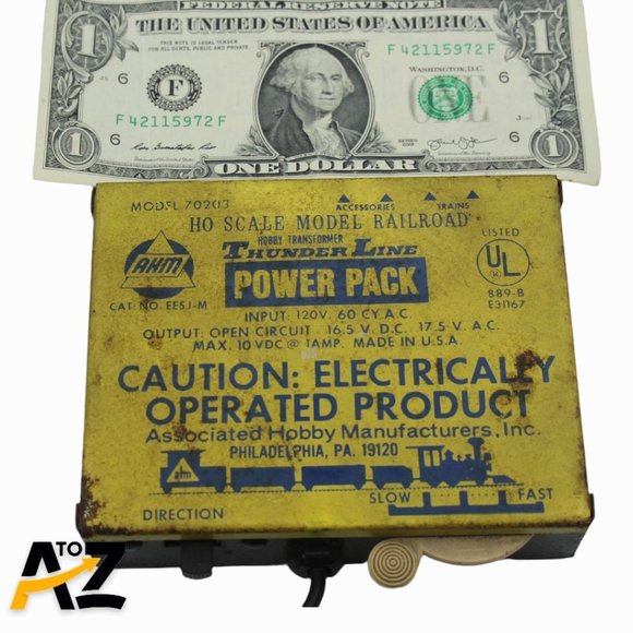 VINTAGE AHM THUNDER LINE POWER PACK HO SCALE MODEL RAILROAD MODEL 70203 - Picture 5 of 10